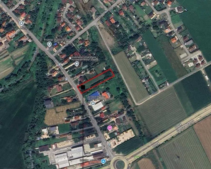 2440 mp cu Autorizatie de construire  pentru două case-plata în transe