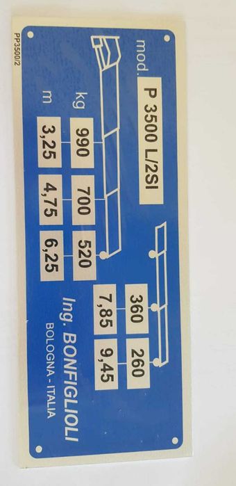 Macara P.3500 Bonfiglioli