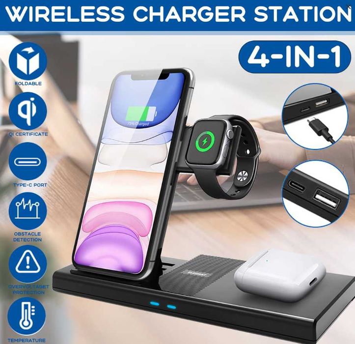 Statie de incarcare 4in1 universala Elegiant U7