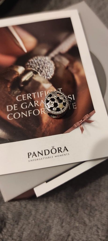 Brățară Pandora, inel + 7 talismane - originale
