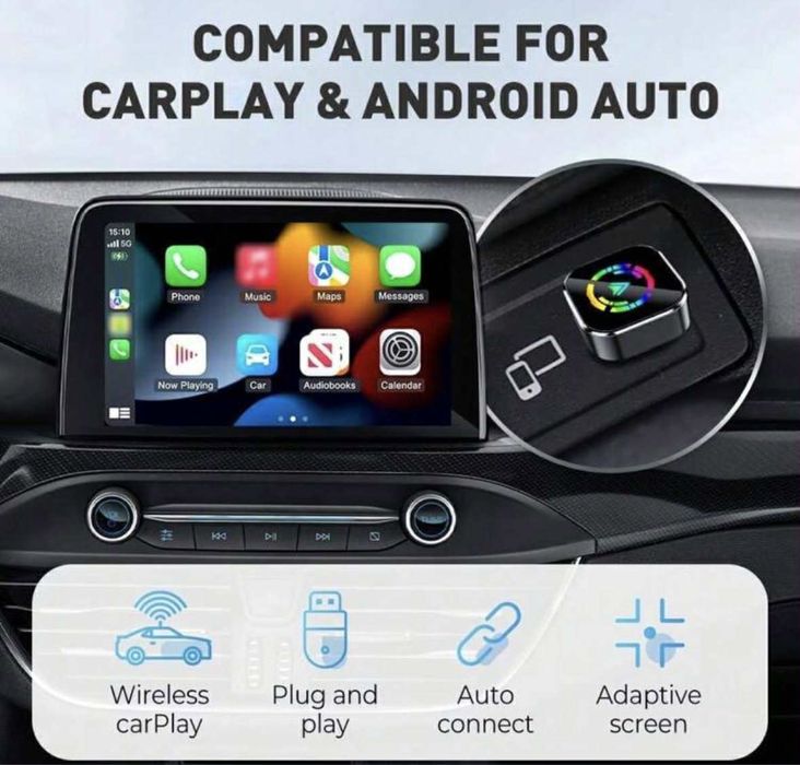 Безжичен адаптер CarPlay / Android