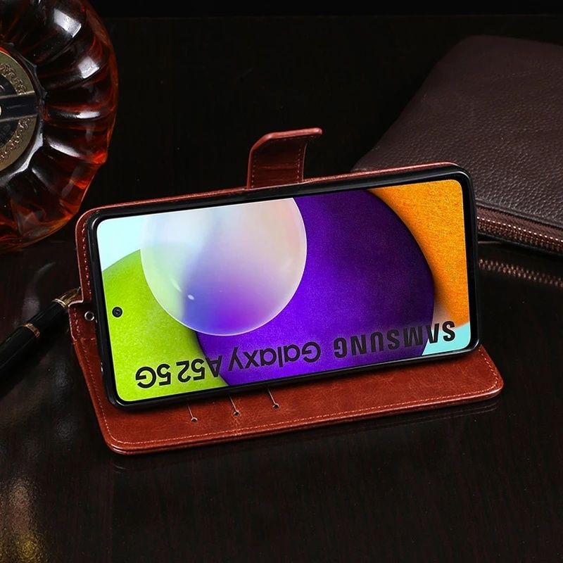 Кожен Калъф Тефтер за Samsung Galaxy A12 A32 A52 A72 5G / 360 Градуса