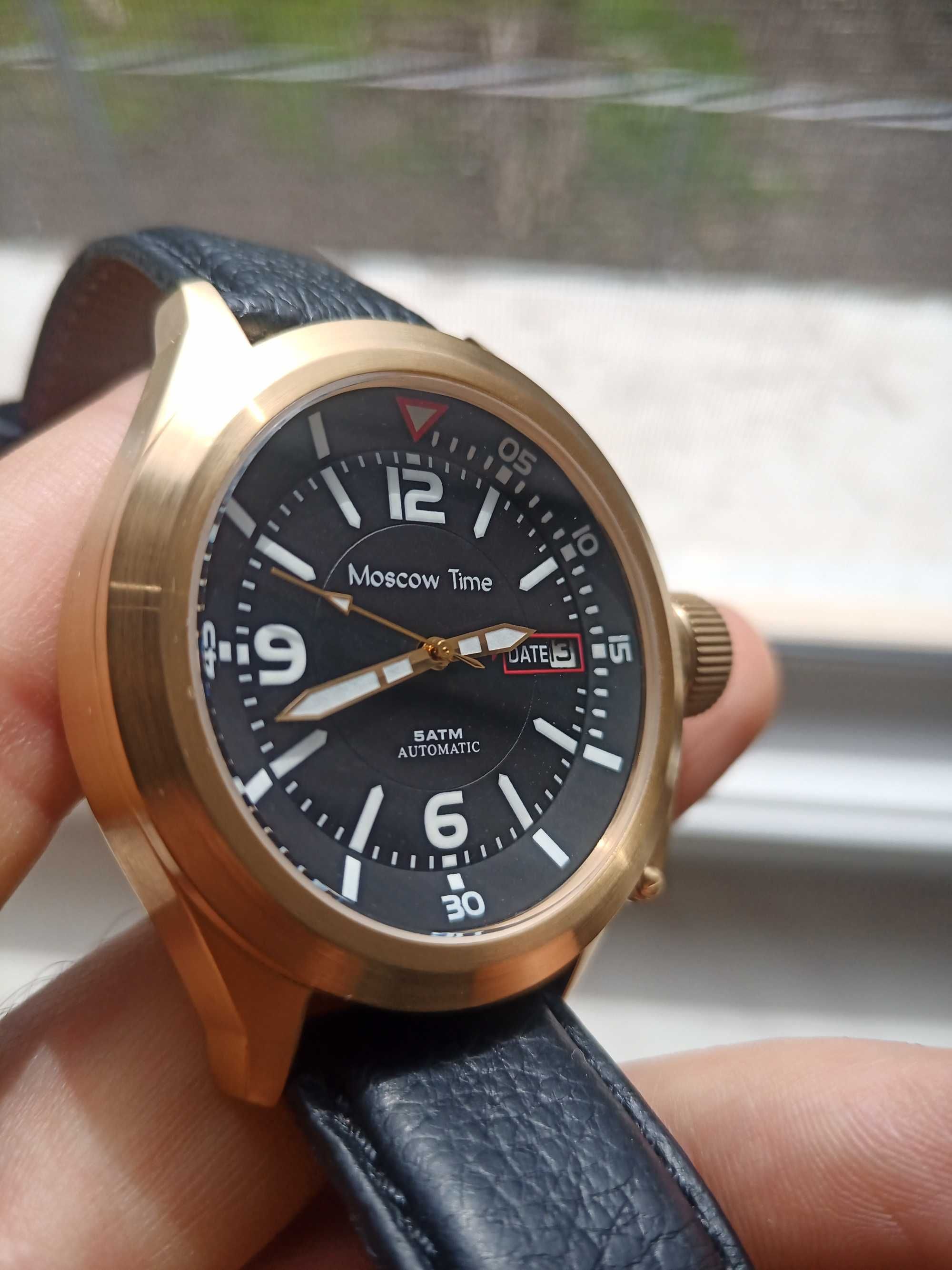 Moscow time automatic mechanical watch Московско време автоматичен.