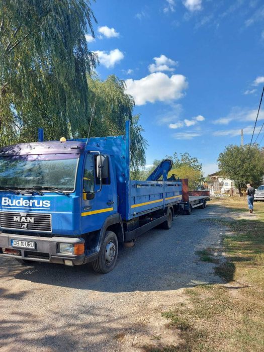 MAN 12.224/ATLAS/ camion cu macara si remorca