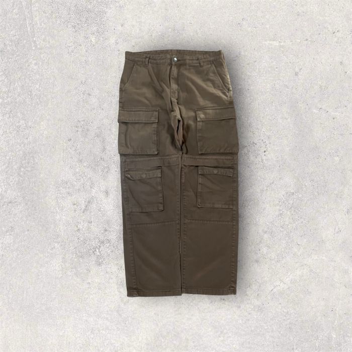 pantaloni cargo largi, bărbați mărimea XL maro