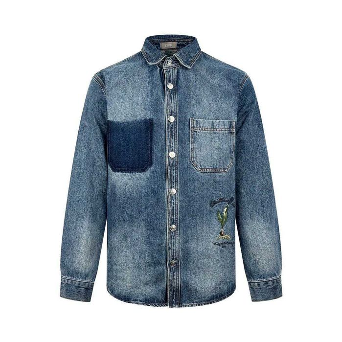 Мъжка Дънкова Риза Яке DIOR нов модел