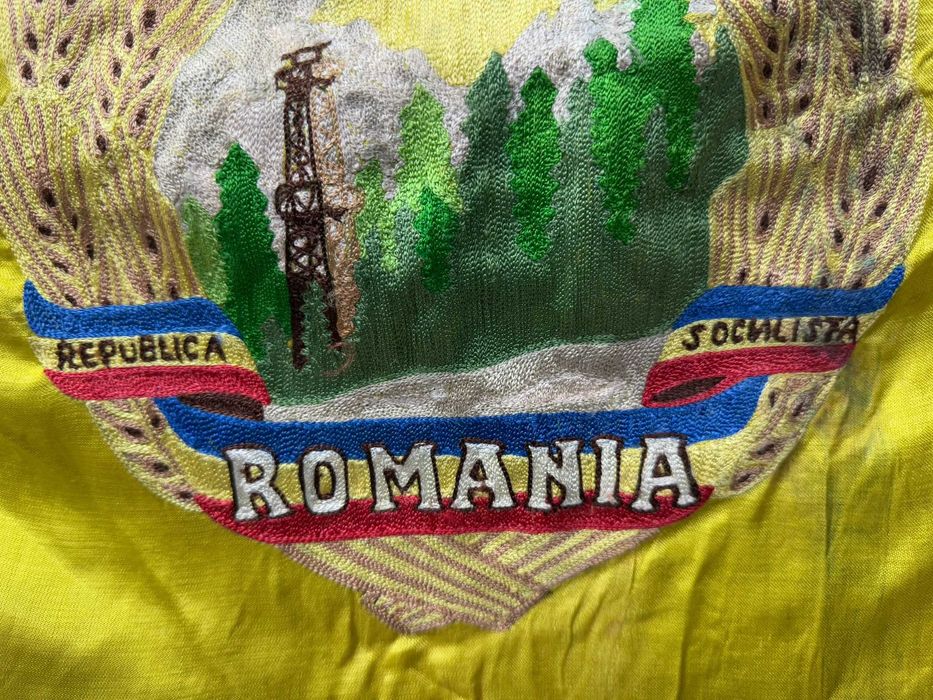 Drapel comunist stema Romaniei