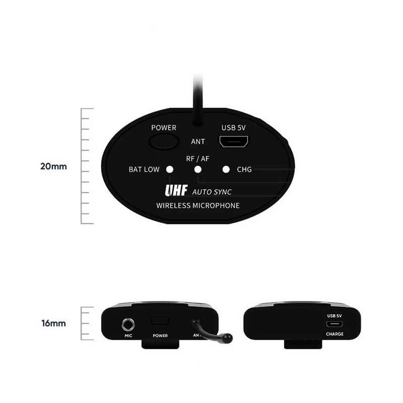 lavaliera fara fir Microfon wireless King Vocal ca Shure Sennheiser