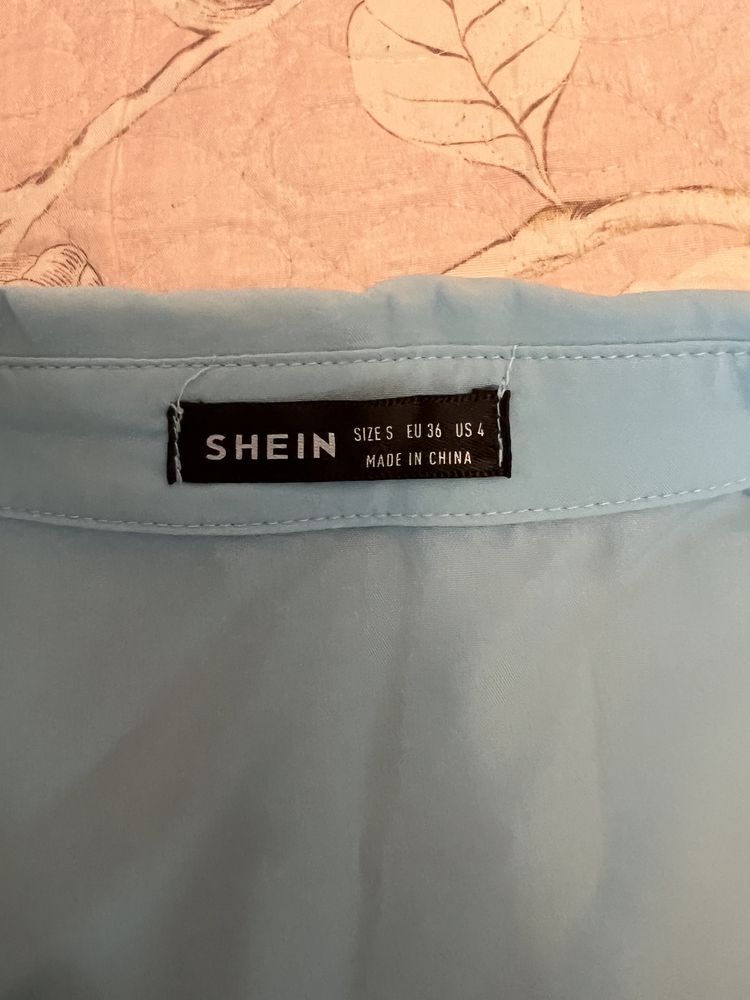 Голубая блузка shein размер S