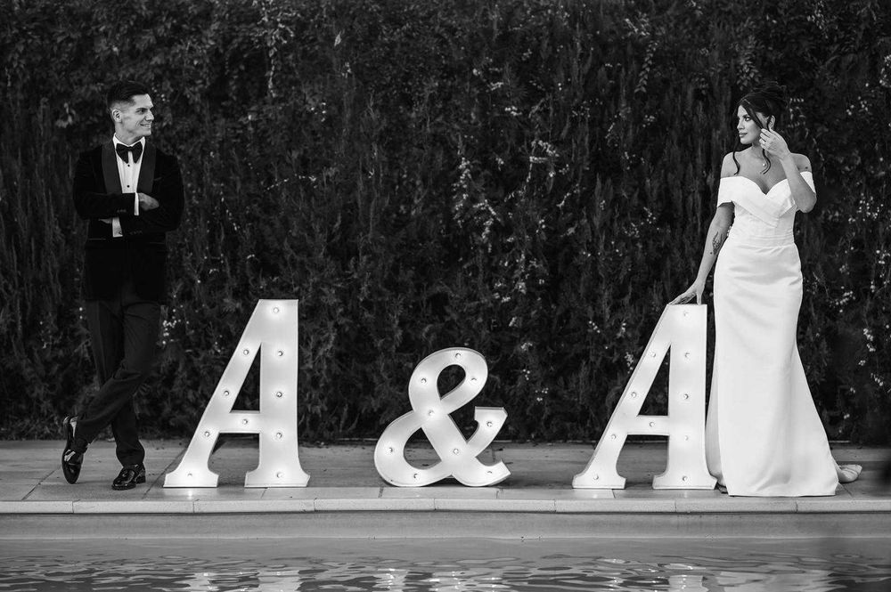 Litere Volumetrice Luminoase pentru evenimente