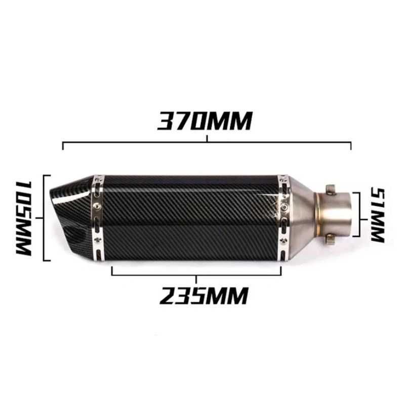 Гърне за мотоциклет PA549 – 40см – ЧЕРЕН МАТ