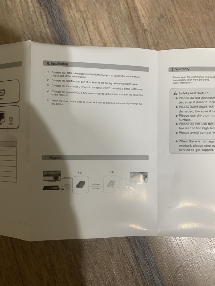 HDMI Extender. Model PW-225P-IR