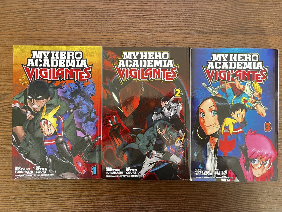 Три волюма манга на My Hero Academia: Vigilantes