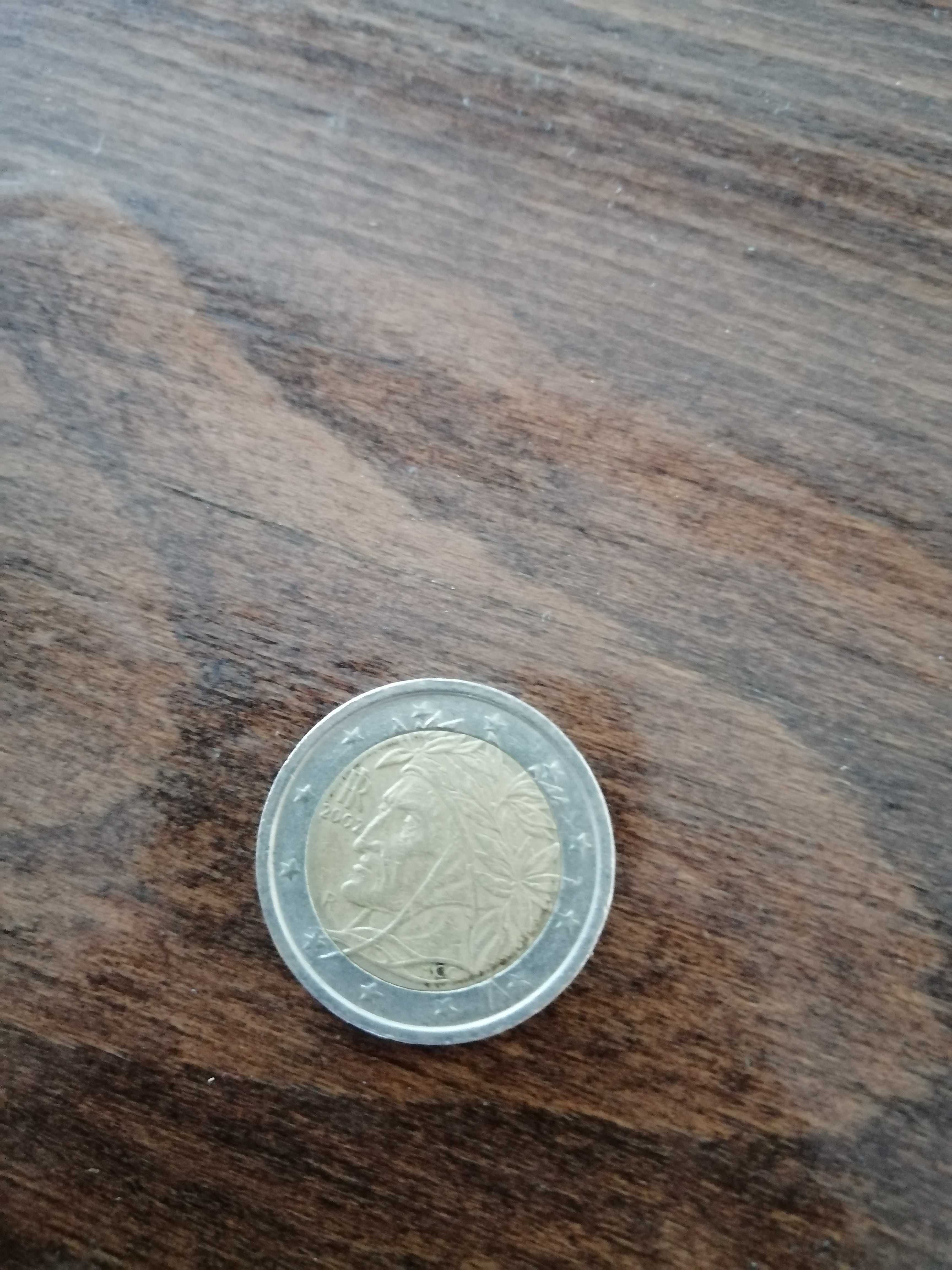 Monedă rară, 2 euro, anul 2002