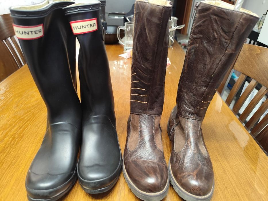 Детски ботуши Hush Puppies номер 34 естествена кожа