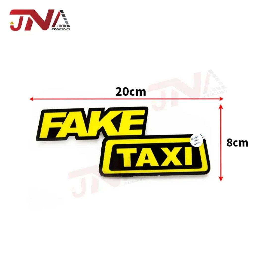 LED стикер  " FAKE TAXI "