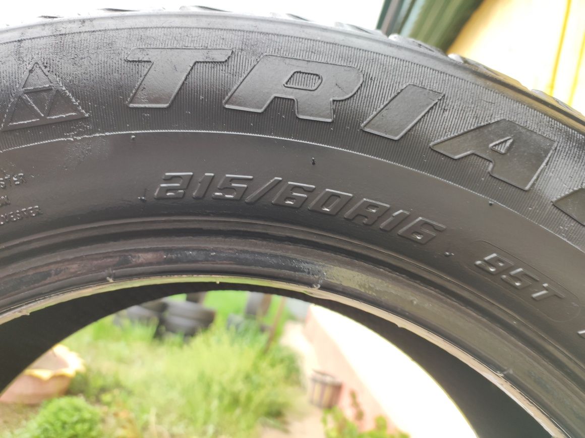 Резина/шины TRIANGLE 215/60 R16 ЗИМА 4 шт в слабом состоянии