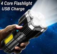 Led фенер с USB зареждане 4 режима на светене