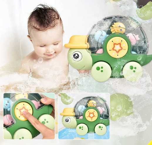 Детска играчка за баня Костенурка BBlike, водна играчка с вендузи