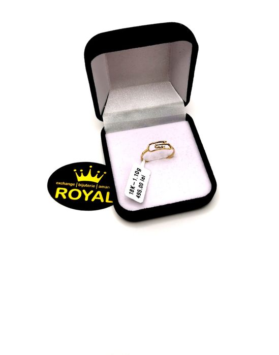 Bijuteria Royal inel din aur 18k 1.10 gr
