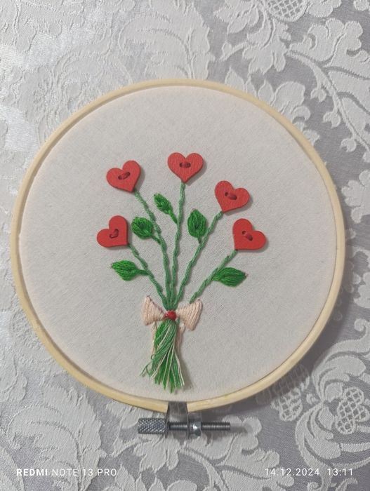 Husă brodată pt recipiente