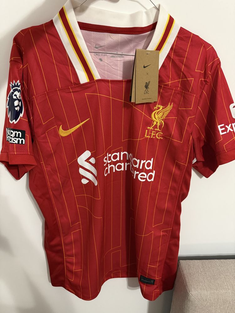 Tricou Salah Liverpool badge premier league fotbal