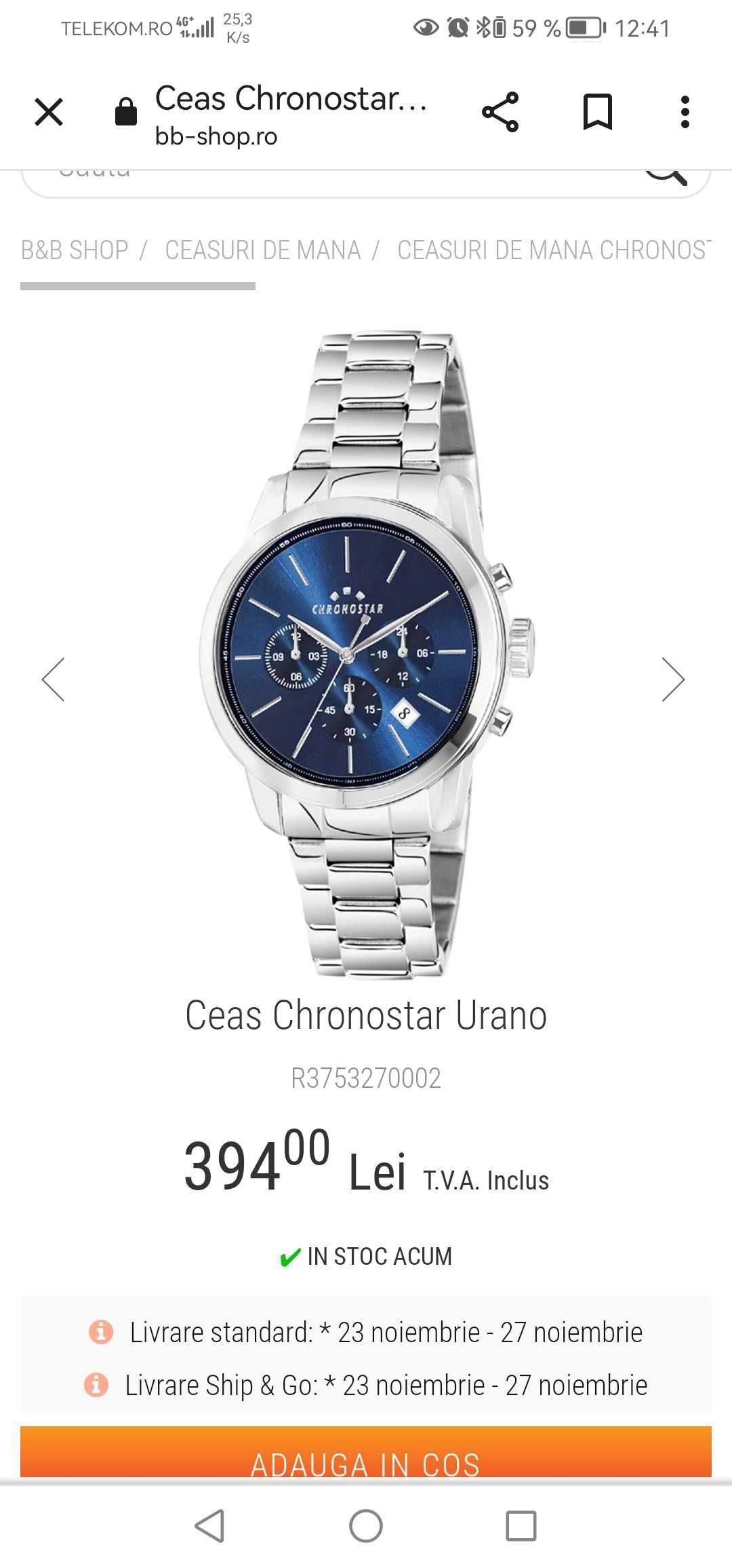 Ceas chronostar by Sector nou