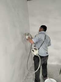 Покраска стен внутри наружные работы
