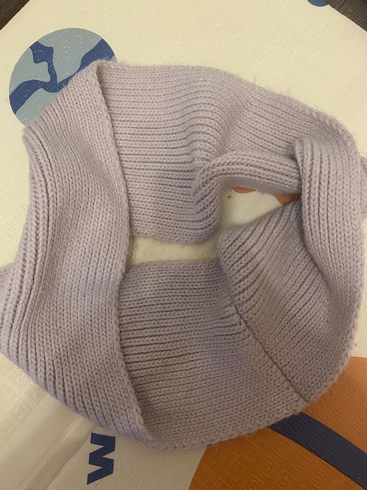 Вязаный набор(шапка,снуд,варежки)