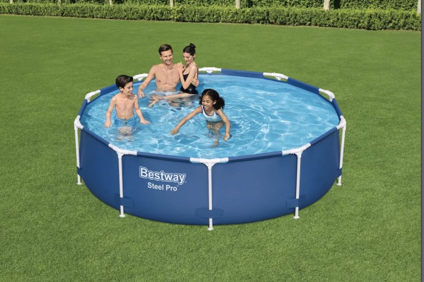 Piscina cu cadru metalic Bestway, Ø 305 cm, H 76 cm, capacitate 4.7 m³