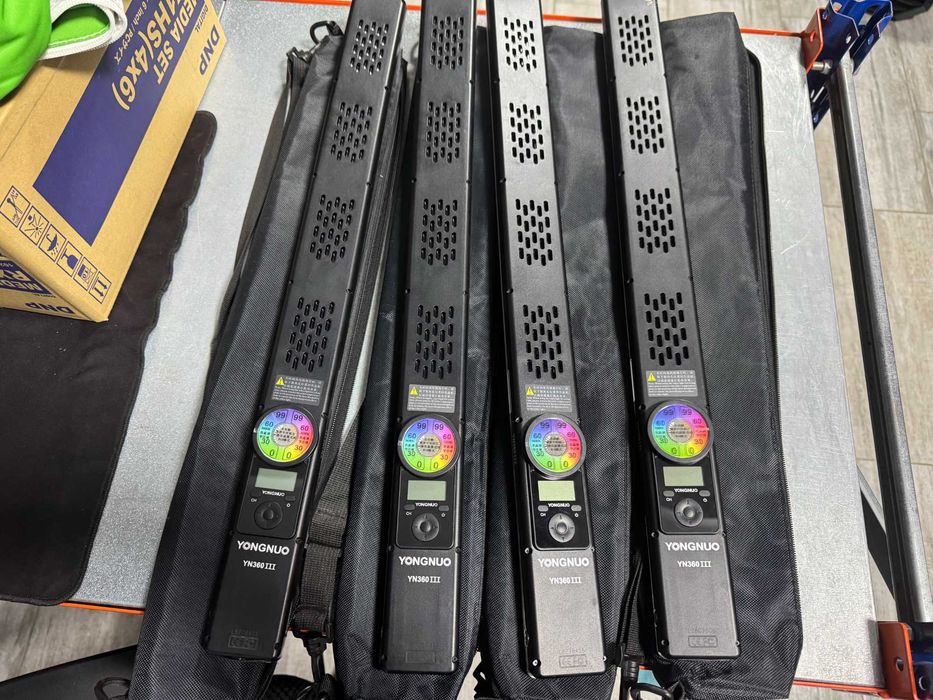 Set 4 lumini Yongnuo YN360 III Lampa 420 LED pentru 360 Video Booth