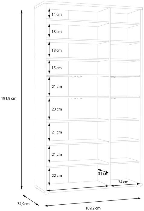 Pantofar inalt cu 6 usi