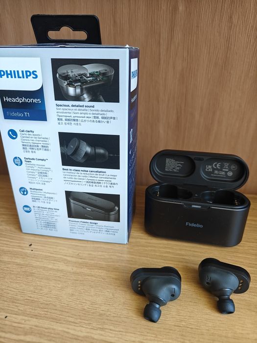 Безжични слушалки Phillips Fidelio T1BK/00 черни