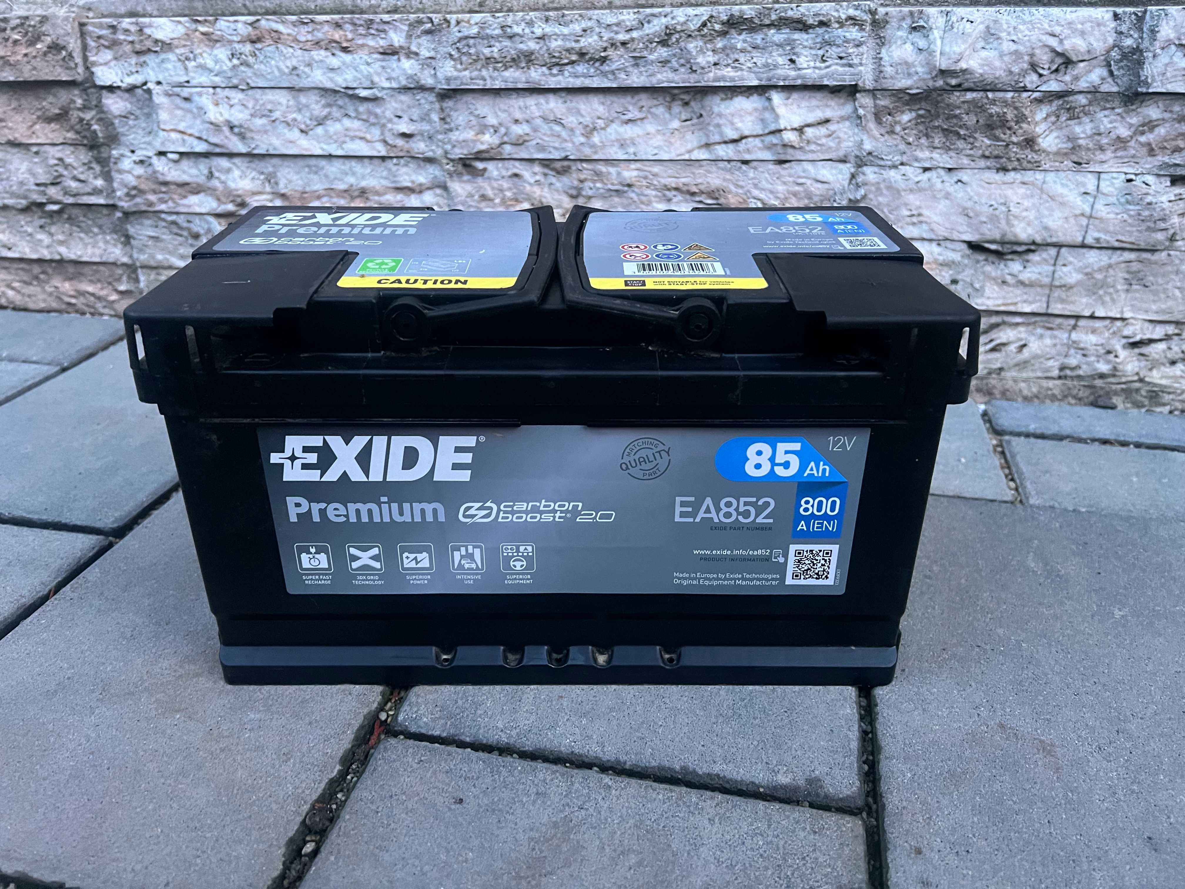 Baterie acumulator auto Exide Premium Carbon 85Ah 800a EA852 12V noua