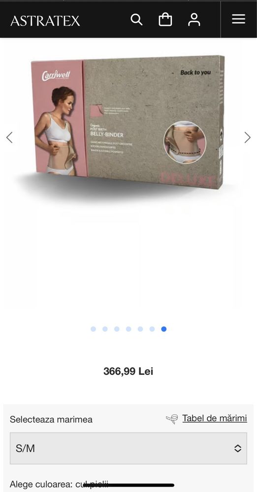 Centura Belly Binder modelatoare dupa nastere