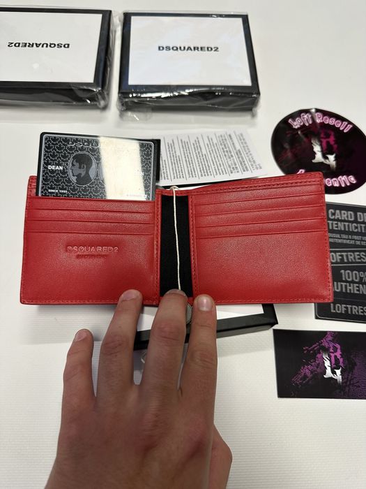Wallet dsquared2 red