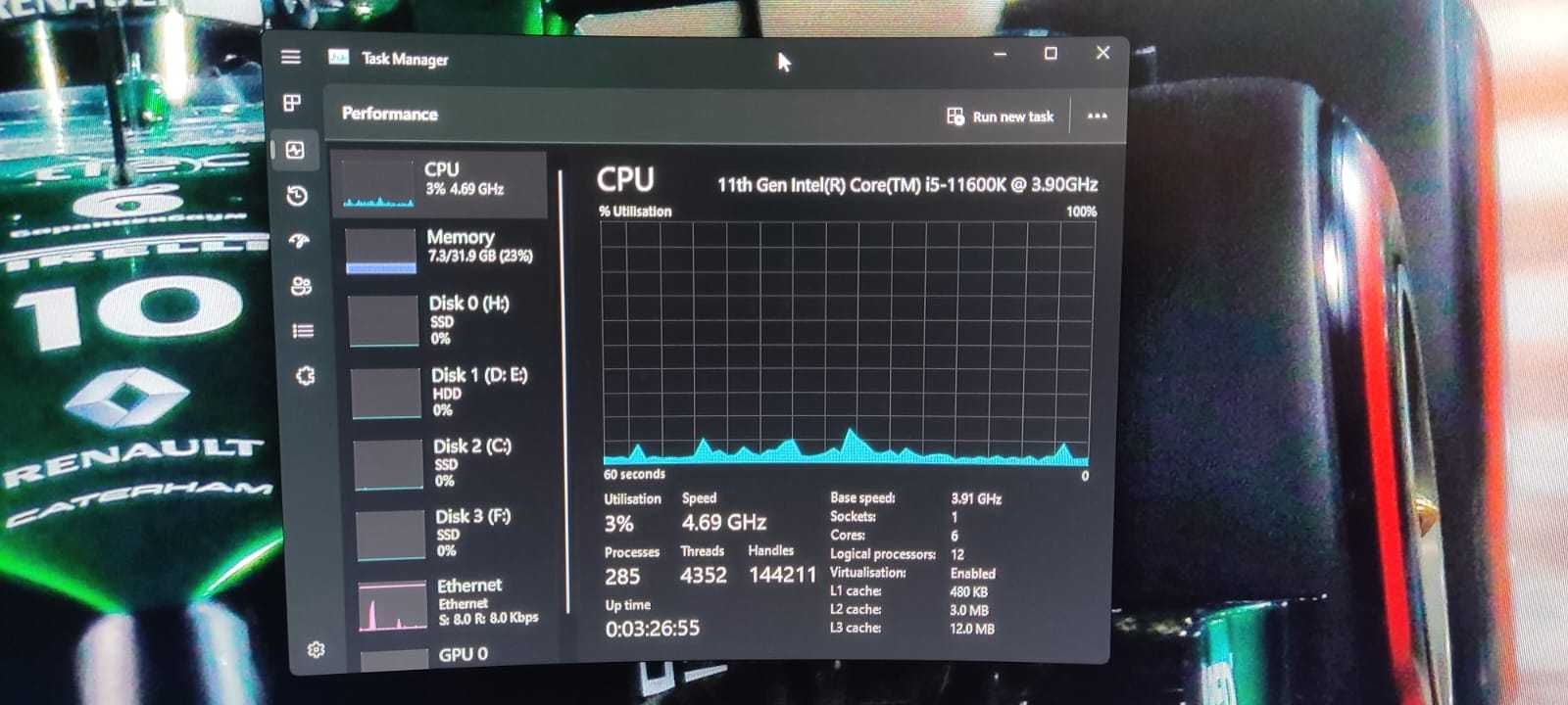 Procesor Intel® Cor i5-11600K Rocket Lake, 3.90 GHz, 12MB, Socket 1200