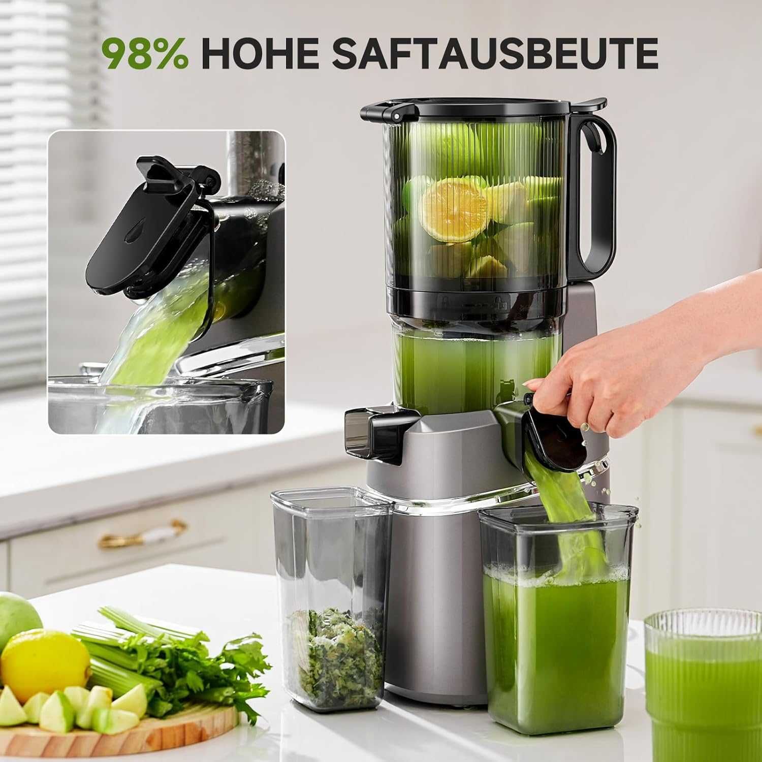 Сокоизстисквачка Amzchef All-In-One 250W Миксер и пасатор