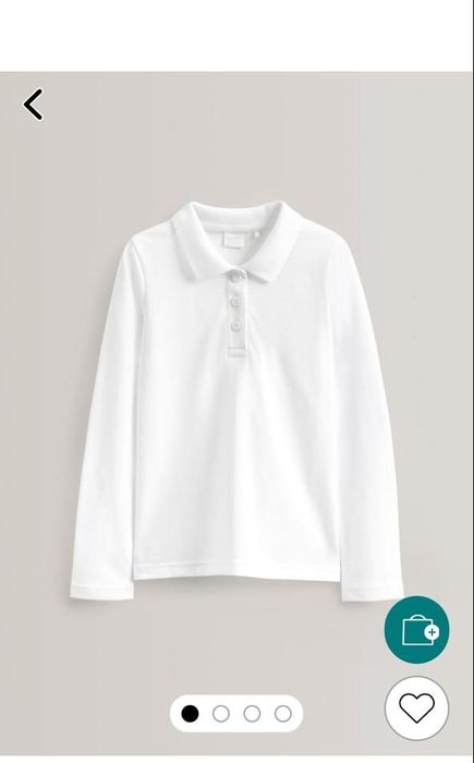 Next новое поло с длинными рукавами на 7лет