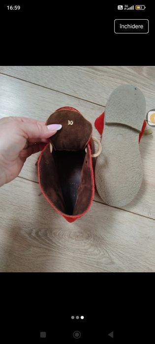 Pantofi piele întoarsă copii