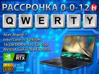 Новые Игровые Acer (Core i5-12450H, 16 Gb DDR4, RTX 3050 4 gb)