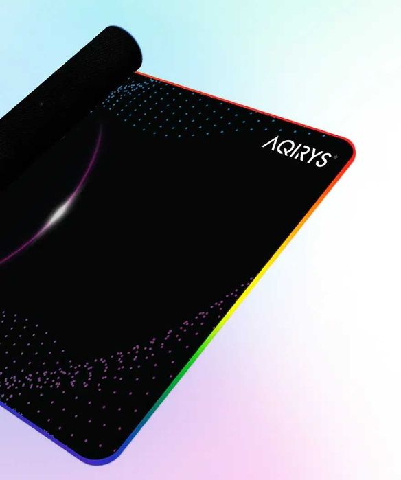 Mouse Pad Gaming RGB AQIRYS Eclipse Medium negru nou in cutie Sigilat