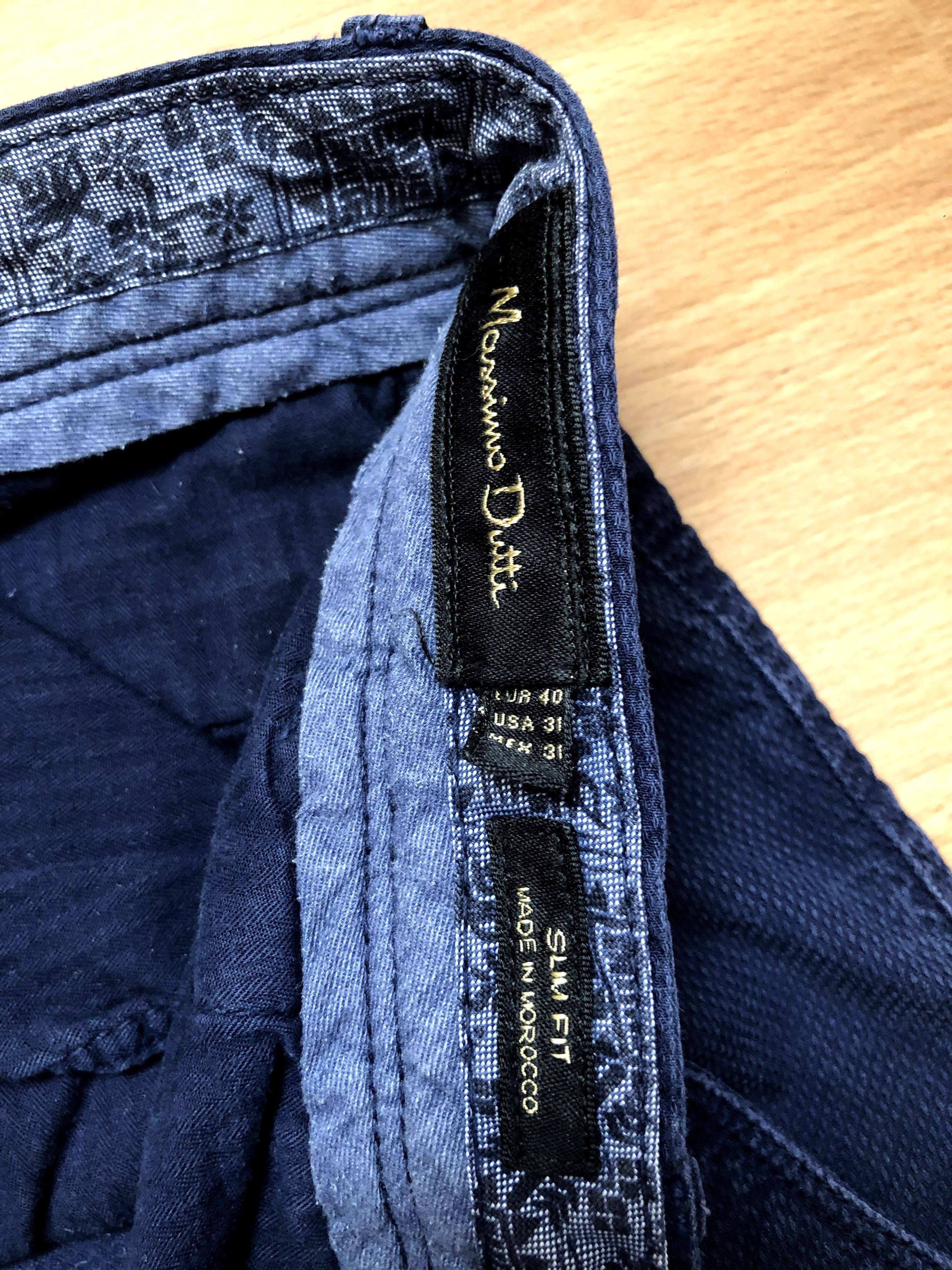 2 броя мъжки панталон Massimo Dutti, тъмн сини