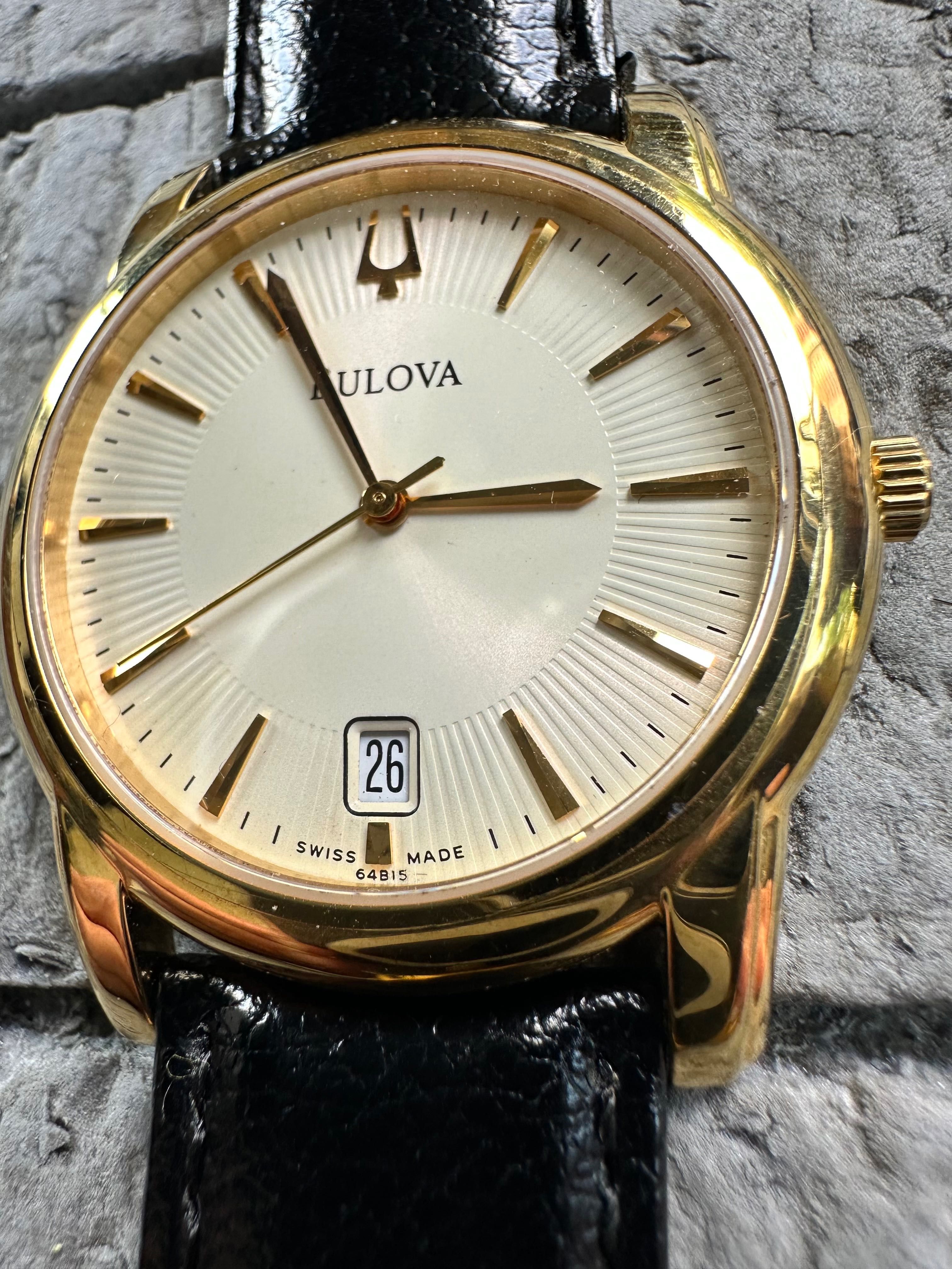 Ceas Bulova Quartz Sapphire vintage gold