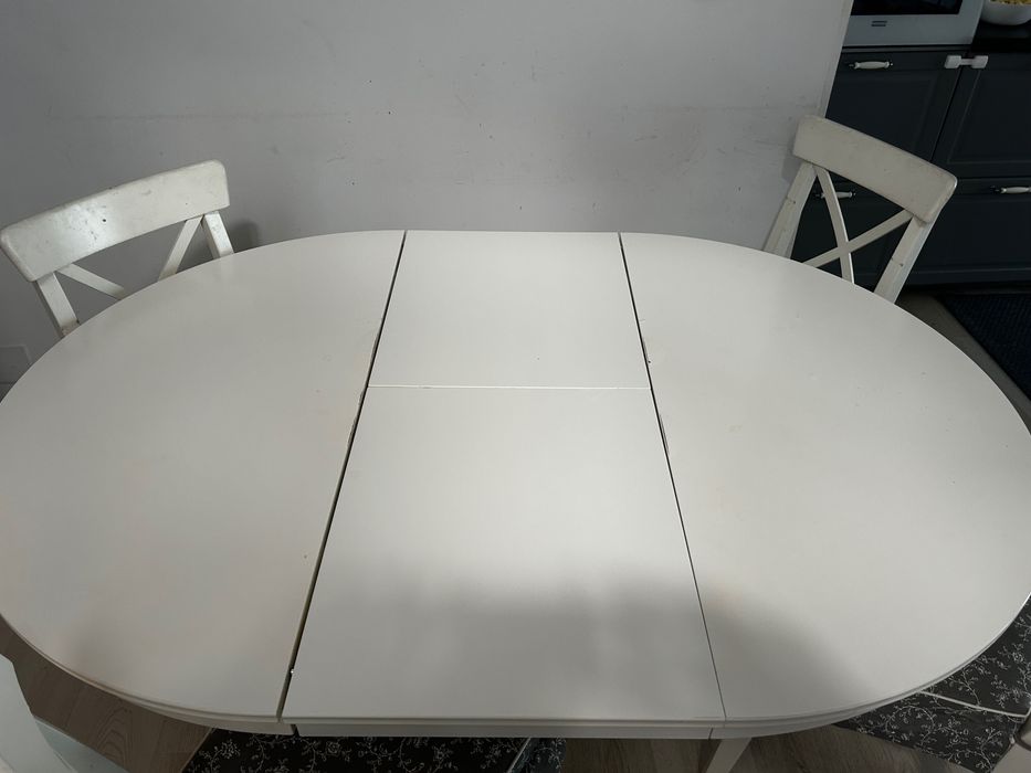 INGATORP
Masă extensibilă, alb, 110/155 cm