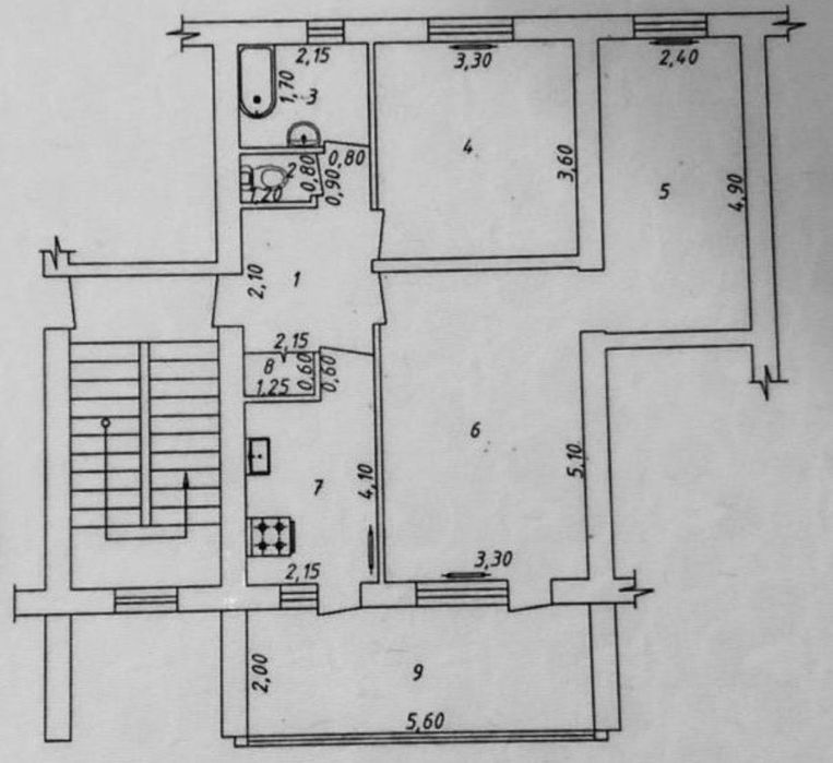 Квартира 3/1/4 евроремонт ориентир гор Овир Паркентская
