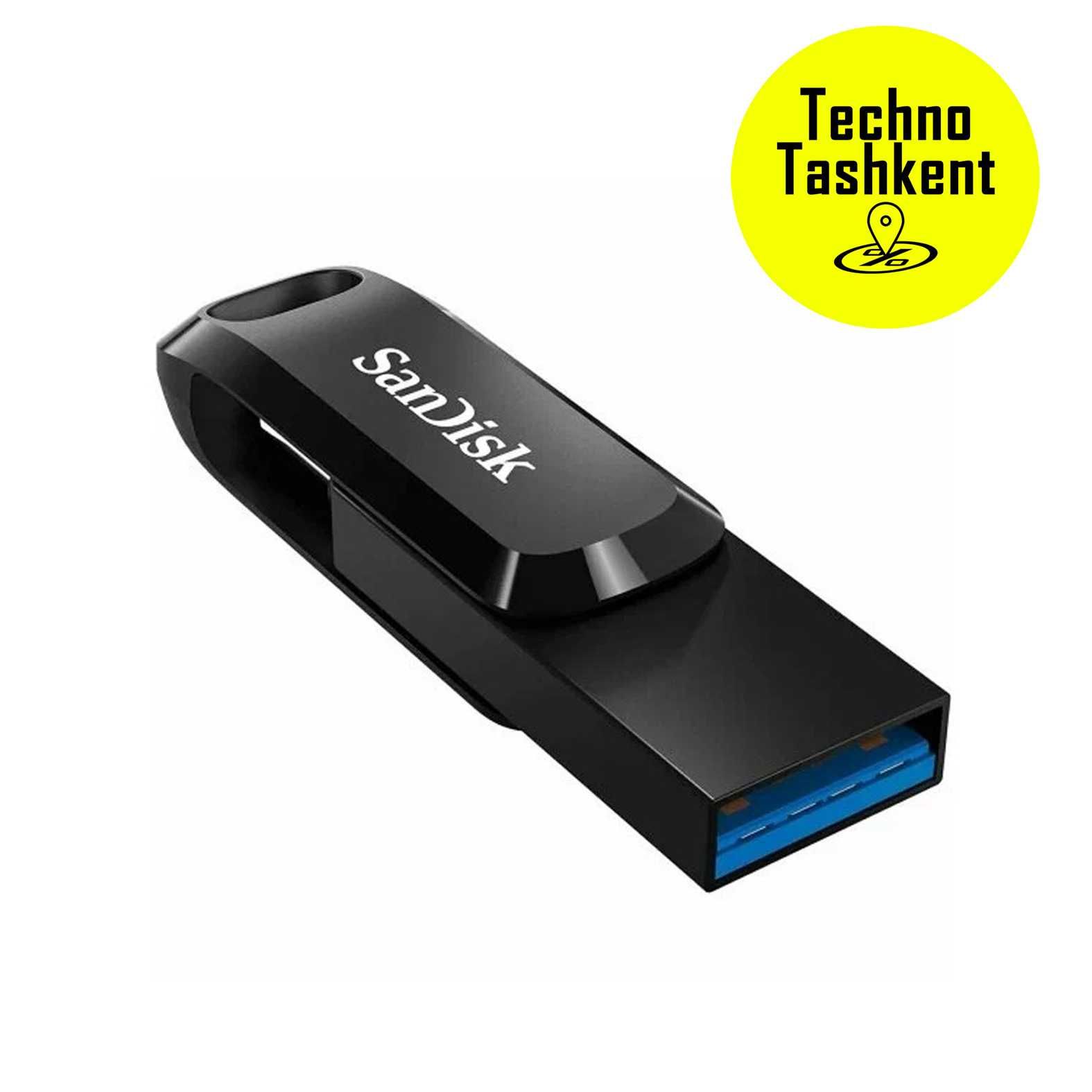 USB/Type C флешка Sandisk Ultra Dual Drive Go 512Gb, USB 3.2 400 Mb/s