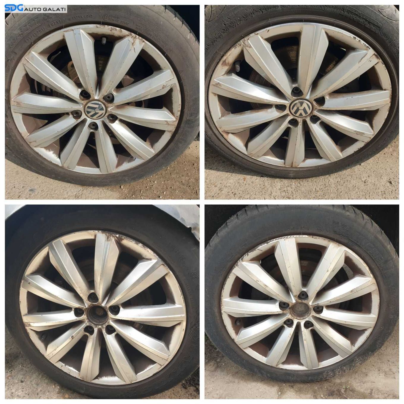 Set 4 Jante Roti Aliaj 235 45 17 R17 5x112 7.5Jx17H2 ET47 Volkswagen Passat B7 2010 - 2015 [0406]