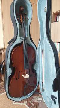 Виолончело Stentor Student 1 cello + лък Petz 1175VC и твърд калъф