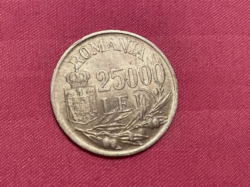 Moneda de 25000 cu Regele Mihai
